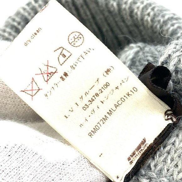 LOUIS VUITTON Damier Beanie fashion accessories/apparel Knit hat wool gray - Picture 11 of 13